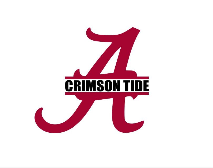 Alabama Roll Tide Crimson Tide Wall Truck by cardecalswindow