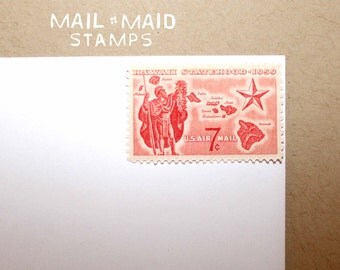 Hawaii Statehood || Set of 10 unused vintage stamps