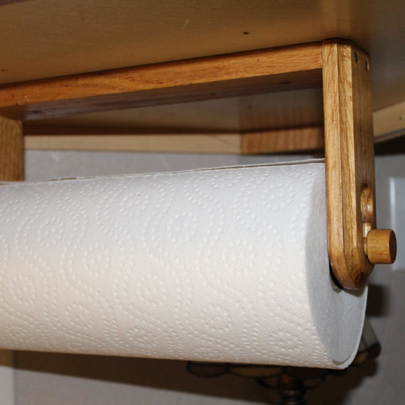 Solid Wood Under Cabinet Paper Towel by PrissyPetalsBoutique