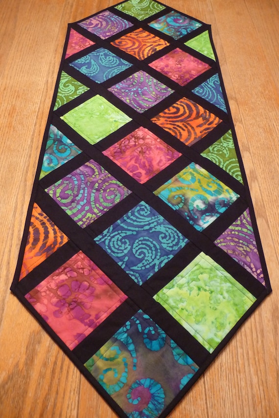 Cathedral Window Quilted Table Runner By Queenbeestitcherytx