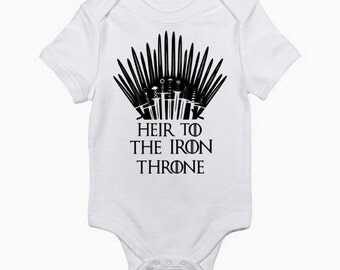 Game of Thrones Baby Onesie , Hair to the Iron Throne Bodysuit , Game of Thrones Baby Shower Gift , Game of Thrones Baby Clothes