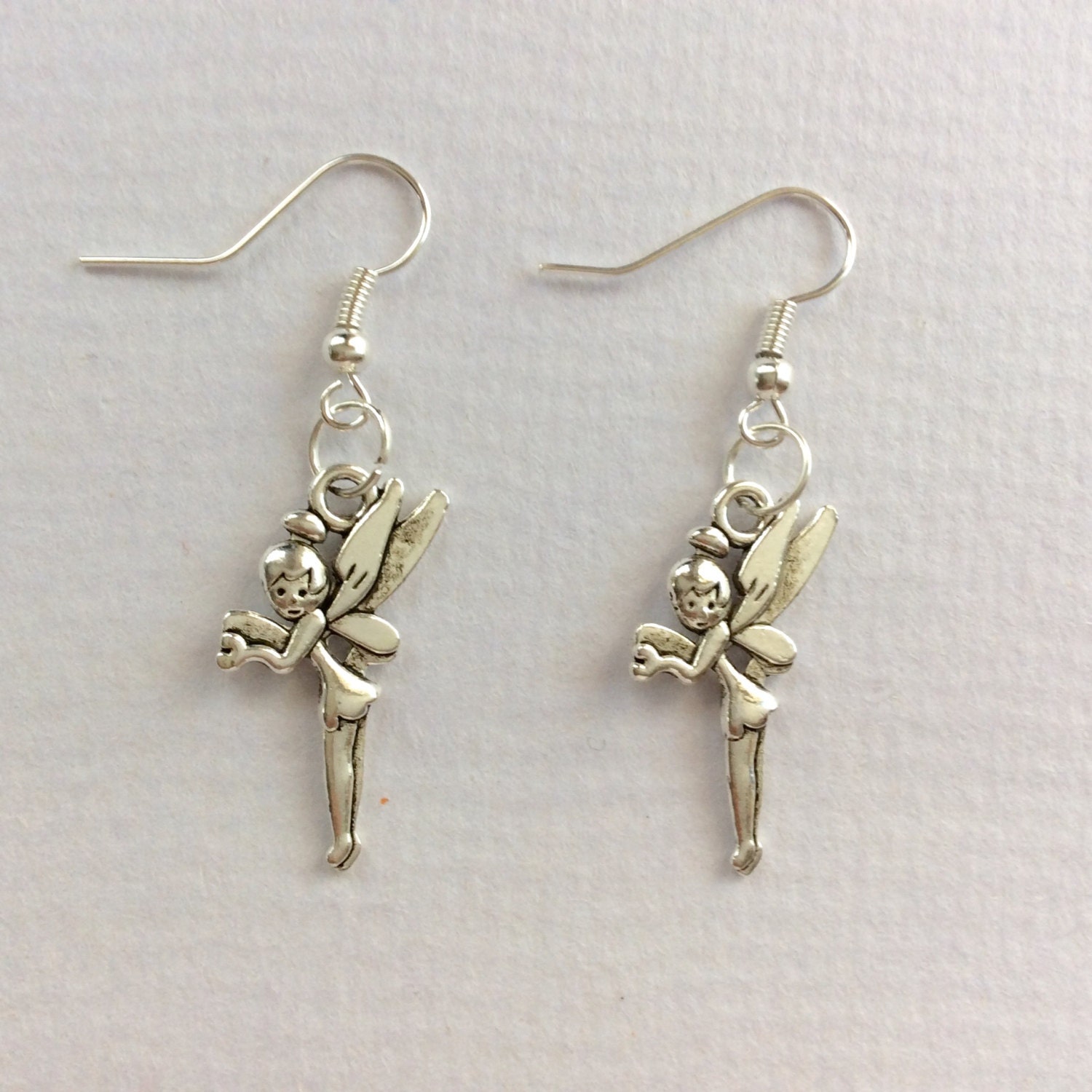 Silver Tinkerbell earrings disney tinkerbell peter pan