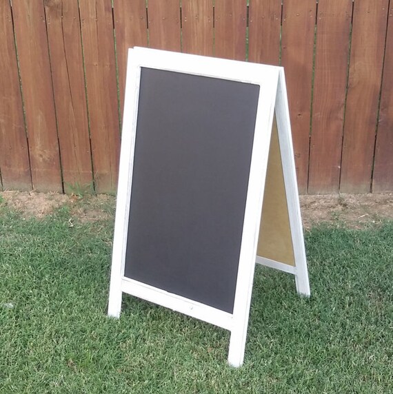 Xlarge RUSTIC EASEL Chalkboard Antiqued 2sided easel