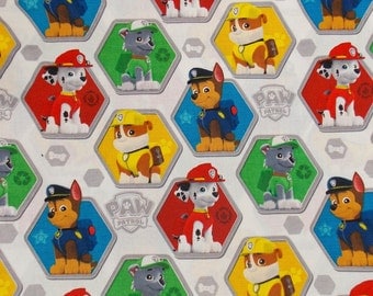 Paw Patrol Fabric BTY BTHY Craft Fabric Dog Fabric Cartoon Fabric Kids Fabric Quilting Fabric Cotton Fabric Pillow Fabric Curtain Fabric