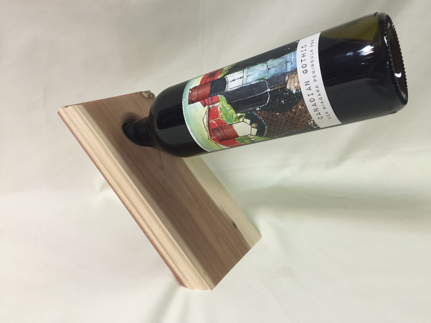 Wine Holder Balancing Wine Rack Accessory Cedar Wood