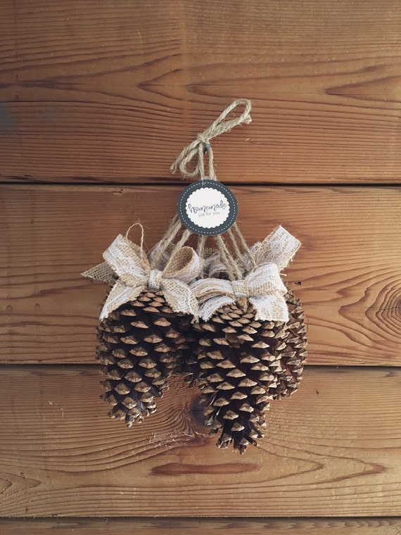 scented pinecone ornaments burlap christmas ornaments pincone scented pinecone ornaments burlap christmas ornaments pincone
