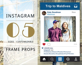 Instagram Photo Prop, Instagram Prop, Instagram Photo Frame, Instagram Frame Prop, Instagram Photo Booth Prop, Instagram Frame
