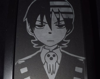 Soul Eater Inspired Etched Picture Frame
