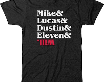 Mike, Lucas, Dustin, Eleven and Will Upside Down Men's Tri-blend T-Shirt