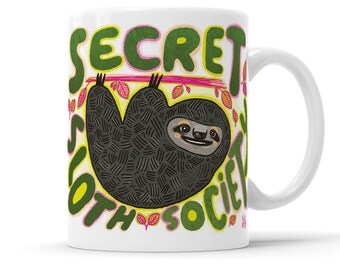Sloth Mug Funny Gift Cute Mug Animal Mug Lazy Gift Cute Sloth Funny Mug Sloth Gift Live Slow Sloth Life Netflix Chill Lazy Mug Best Friends