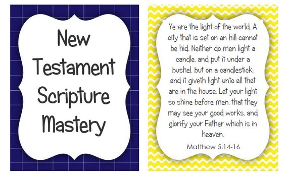 New Testament LDS Scripture Mastery Flashcards