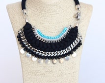 Artículos populares para negro y turquesa en Etsy