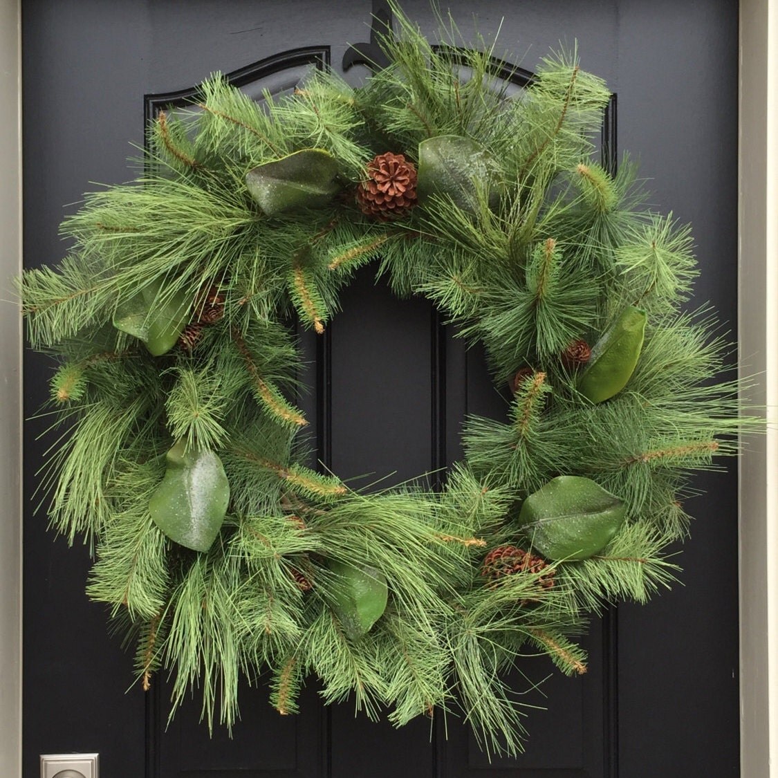Christmas Wreath Pine Wreath Holiday Wreath by twoinspireyou