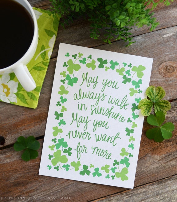 May You Always Walk In Sunshine Irish Blessing Irish