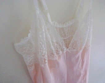vintage lingerie, peach teddy, peach lace teddy, lace lingerie, vintage underwear, 90s does 40s, retro lace teddy
