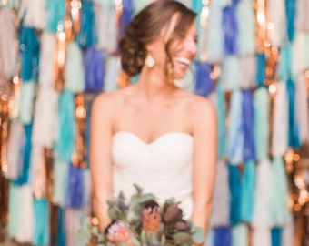 Tassel Garland Backdrop // wedding backdrop // photography backdrop // photo booth backdrop
