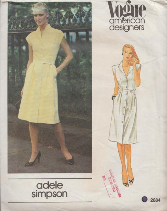 Vogue 2684 // Vintage Designer Sewing Pattern By Adele Simpson