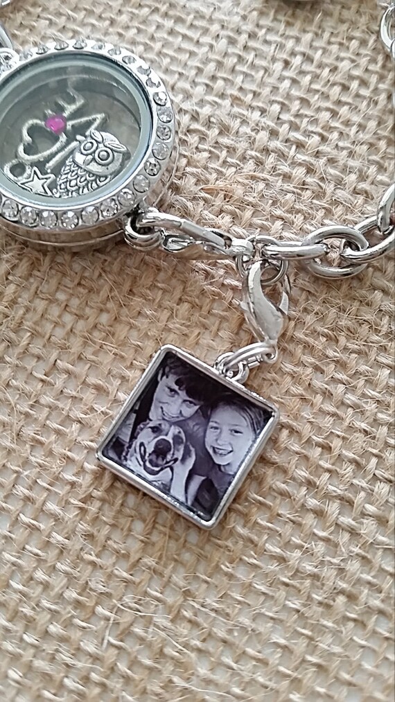 Photo Charm / Sterling Silver Photo Jewelry / Photo by Pics2Jewels