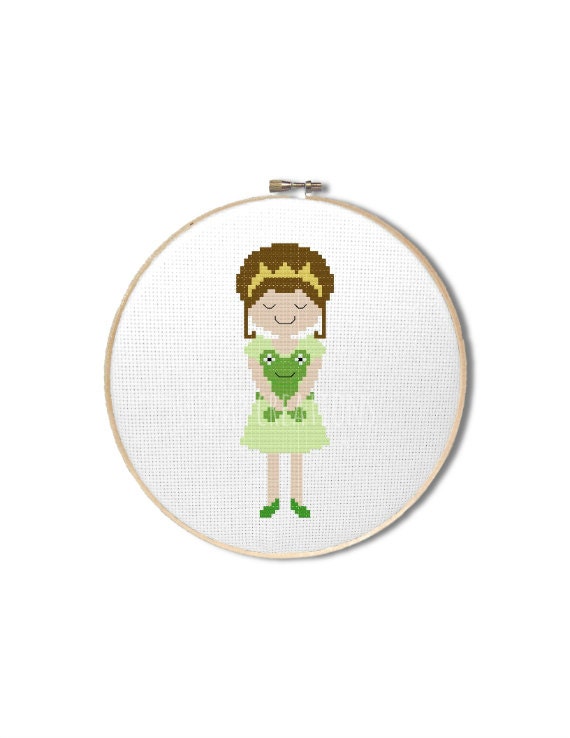 The Frog Prince cross stitch pattern cross by StompCreations