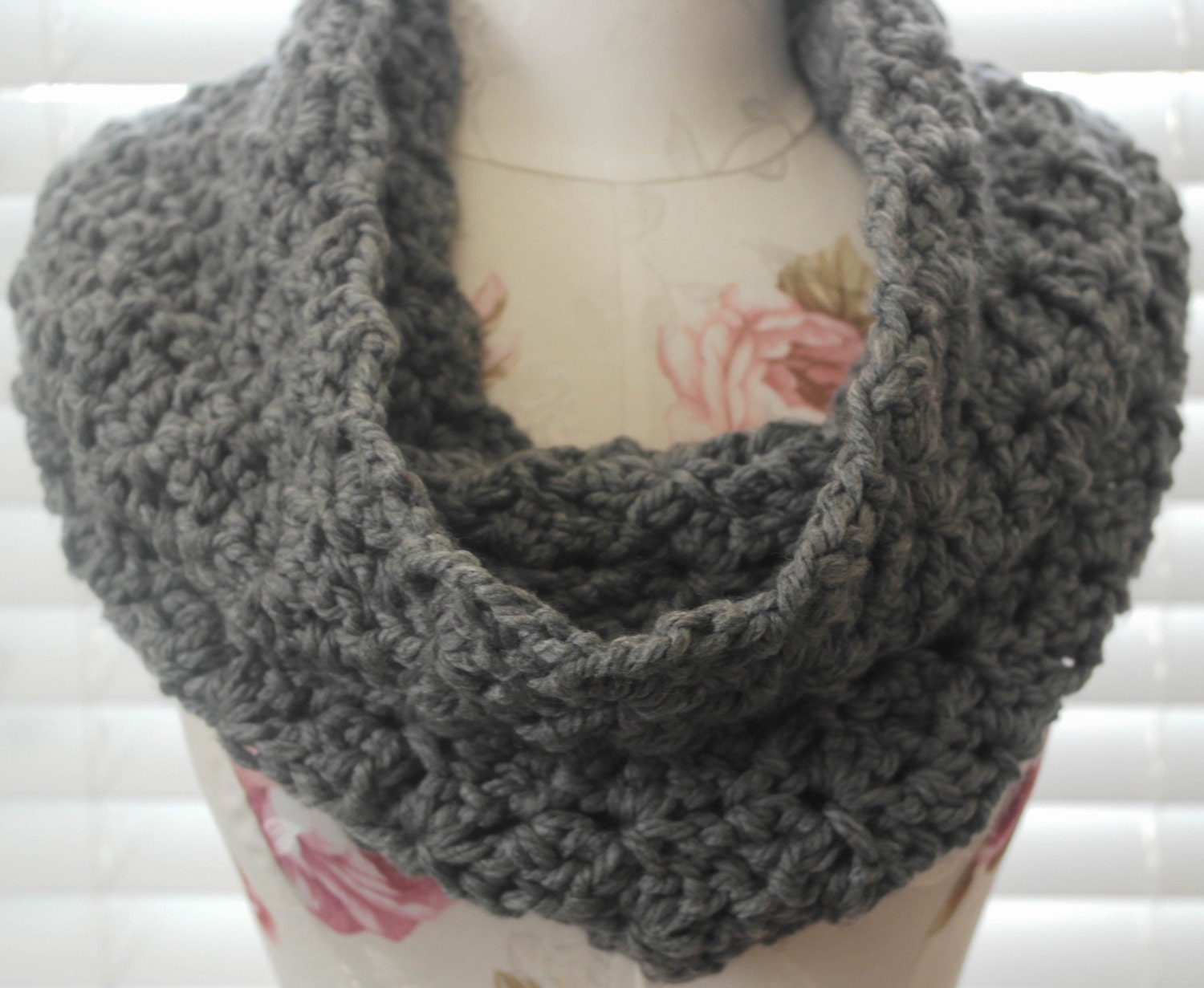 Super Soft and Thick Gray Cowl by WaltzDesignz on Etsy