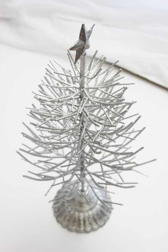 christmas tree bare branch glitter white metal holiday christmas tree bare branch glitter white metal holiday