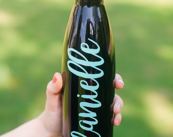 Monogram Full Name Vinyl Decal | Personalized Name Decal | Cursive Name Sticker | Laptop Monogram | Yeti Tumbler Waterbottle