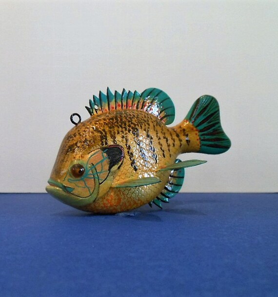 Sunfish Ice spear fishing decoy.