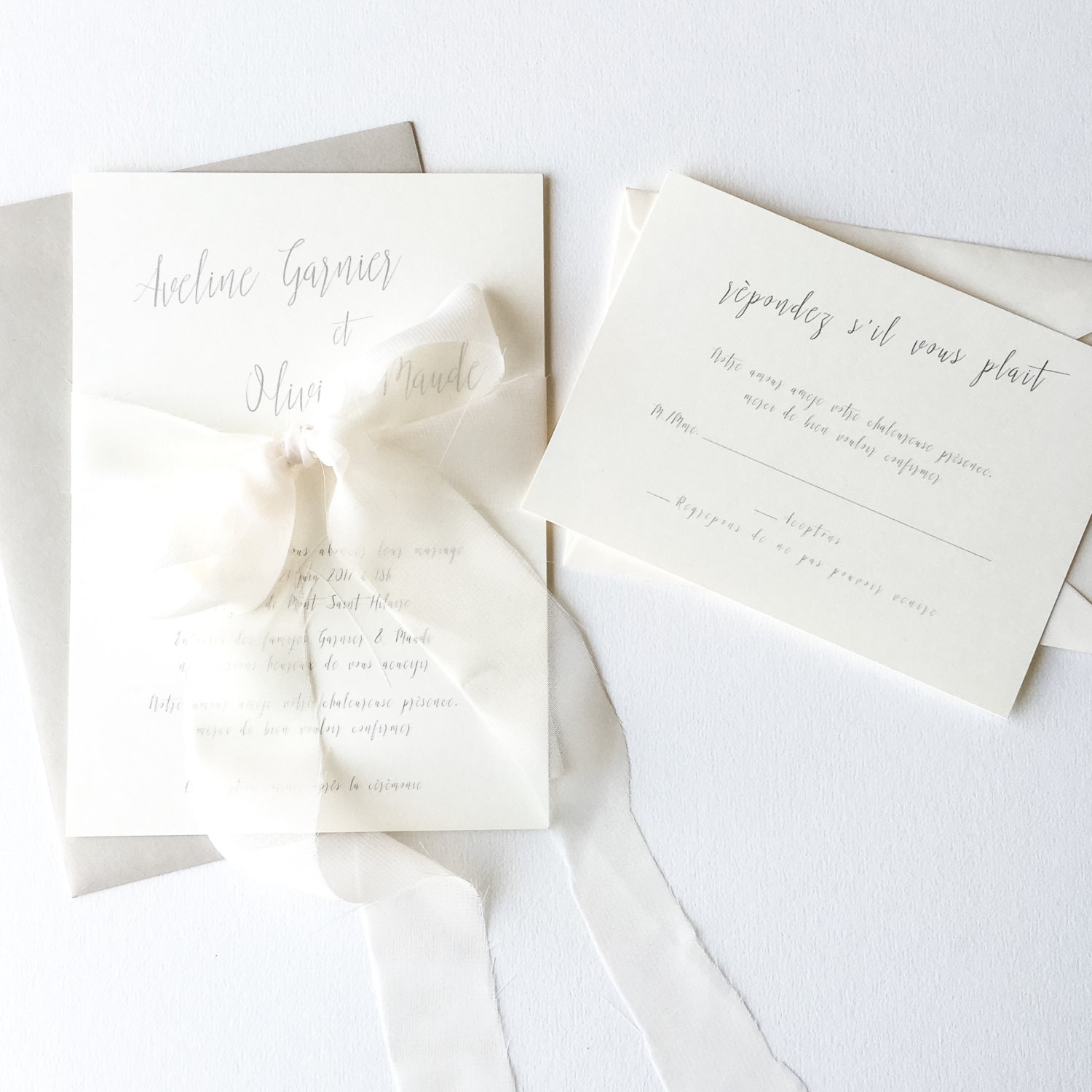 French inspired Wedding Invitations