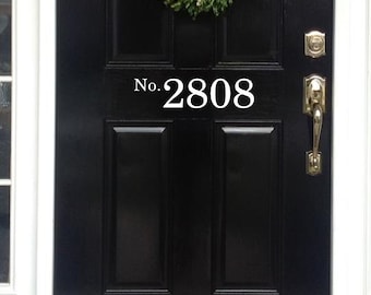 Vinyl House Numbers front door decal House Numbers for Front Door Porch Numbers Door Decal Entryway Decor Address Door Numbers