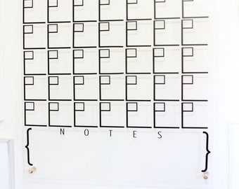 Monthly Calendar Wall Decal