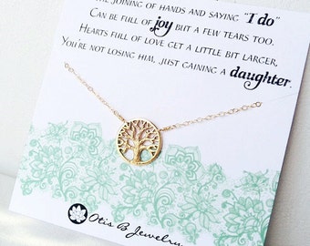 Mother of the Groom gift, Gift for mother in law from bride, mother of the groom, family tree necklace, necklace for mother of groom