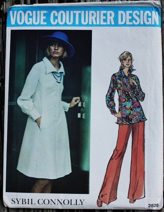 Vogue 2828 Couturier Design Sybil Connolly 1970s 70s Bohemian