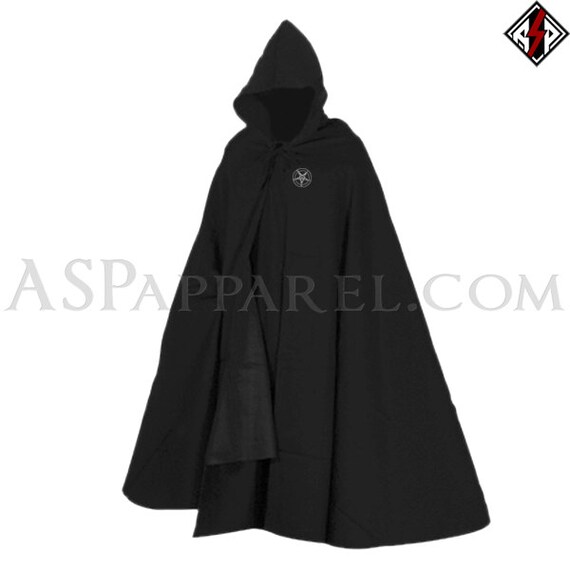 Sigil of Baphomet Satanic Hooded Ritual Cloak by SatanicClothing