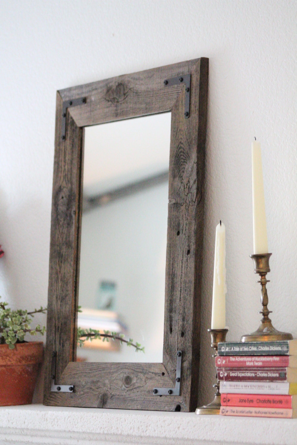 Pair of Mirrors Rustic Wall Mirror Small Wall Mirror 18