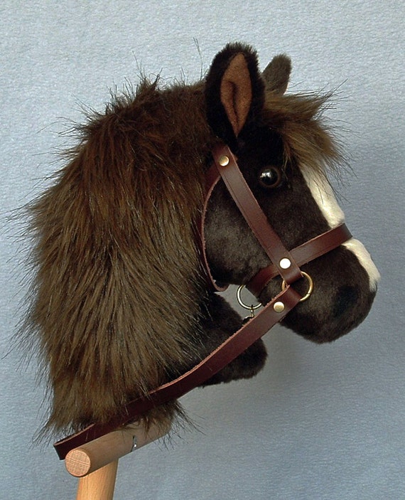 plush horse stick