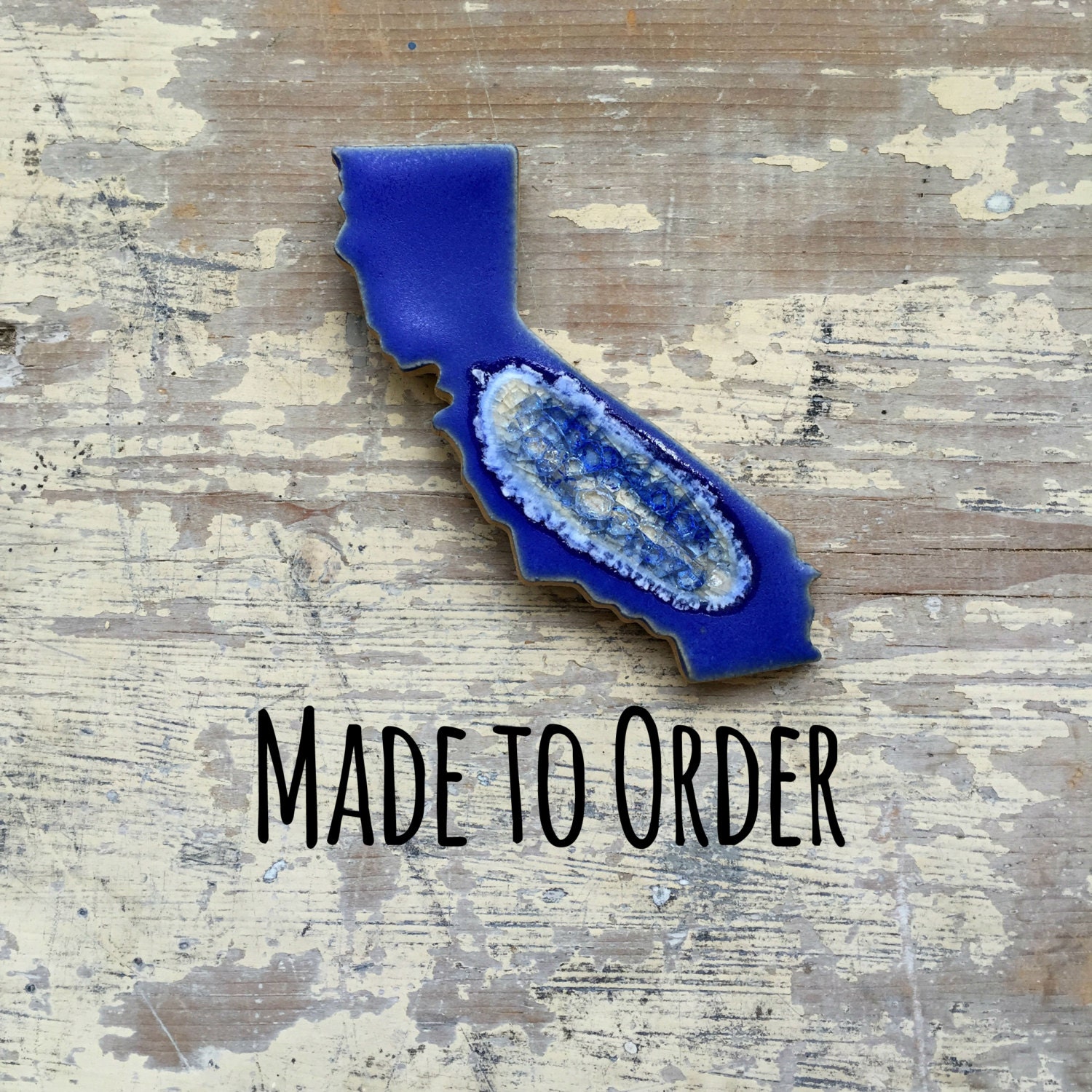 CALIFORNIA GEODE CRACKLE Custom Personalized