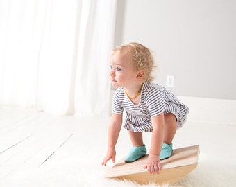 Balance Board - Rocker Board - Wood Toy - Fidget Toy - Balance Toy - Montessori - Gifts for Children - Sensory Board