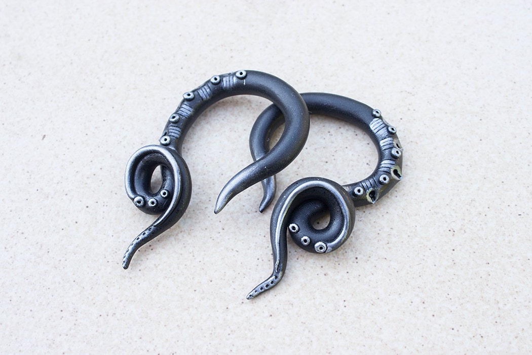 Snake fake gauges Black faux gauges 0g 00g 2g