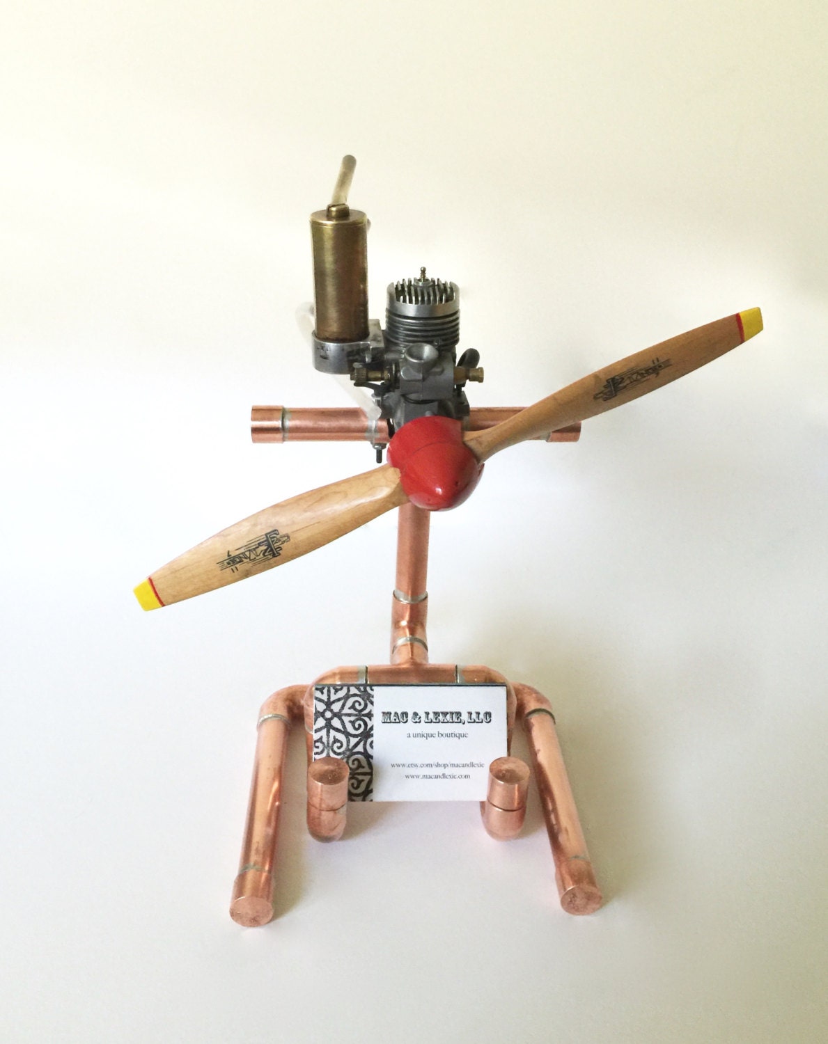 Aviation Enthusiast Business Card Holder Airplane Decor