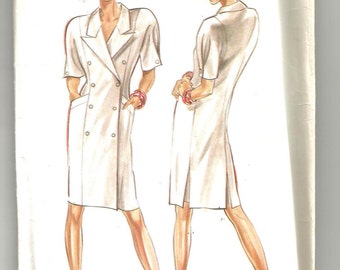 6098 New Look Sewing Pattern Double Breasted Dress UNCUT Size 8 10 12 14 16 18