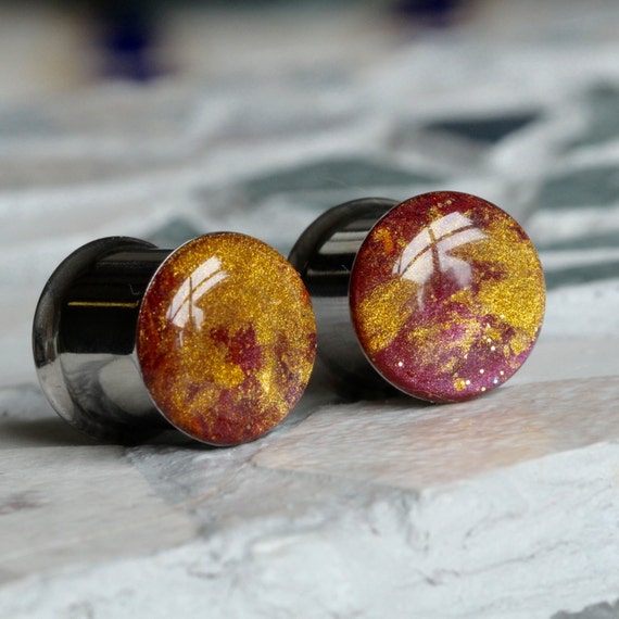 7/16 Gauges 000 Plugs Polymer Clay Gauge Ear Tunnels Plug