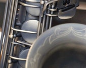 Saxophone Photo ~ Musical Instrument Photography ~  Gift for Grad Musician ~ 8x12" Photograph, Jazz Art, Band Print, Wind Metal Brass Bronze