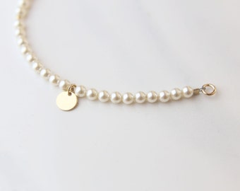 Personalized Pearl Bracelet // Bridesmaid gift / Friendship Bracelet