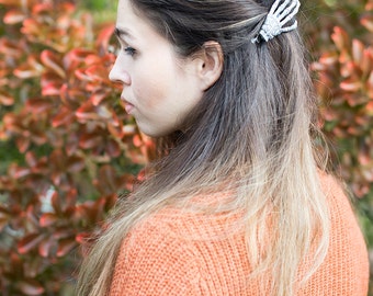 Skeleton Hand Hair Clip