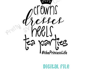 Download Princess life svg | Etsy