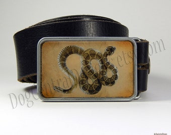 Snake Belt Buckle Rattlesnake Belt Buckle Vintage Style Buckle