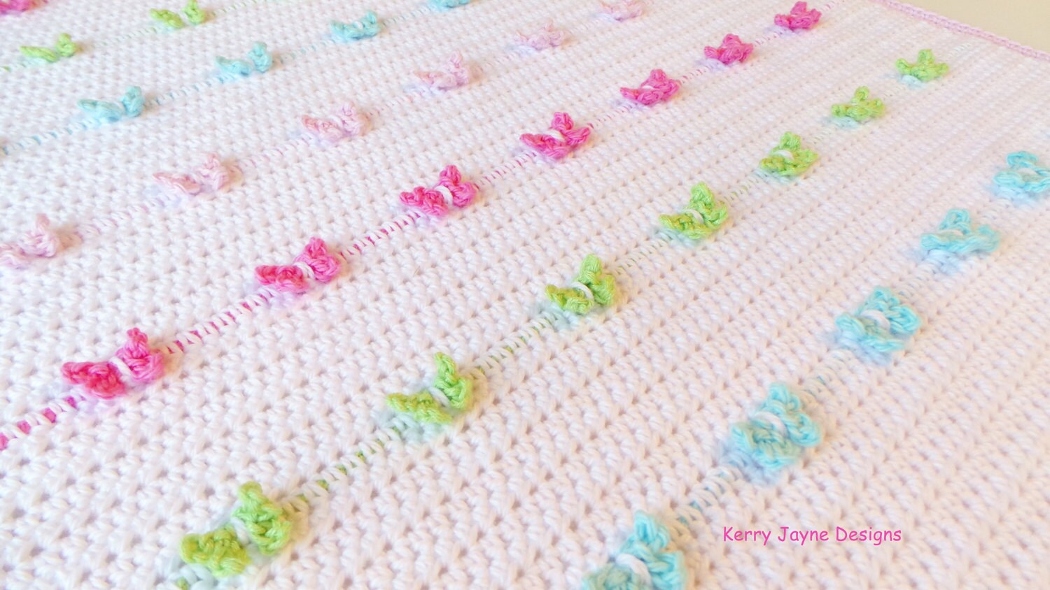 BUTTERFLY BLANKET Crochet Pattern Baby Blanket Crochet Pattern