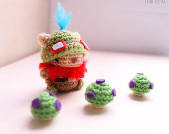 Chibi Teemo cute amigurumi doll character from league of legends - LoL