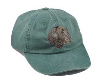 Chocolate lab embroidered hat, baseball cap, dog lover gift, mom cap, dog mom, gift for pet lover, dad hat, dog agility, labrador retriever