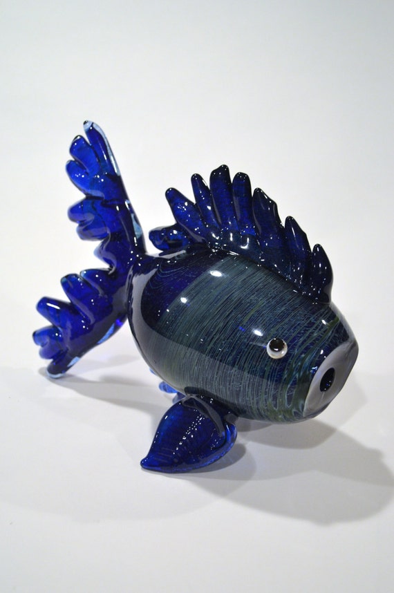 fish blown glass